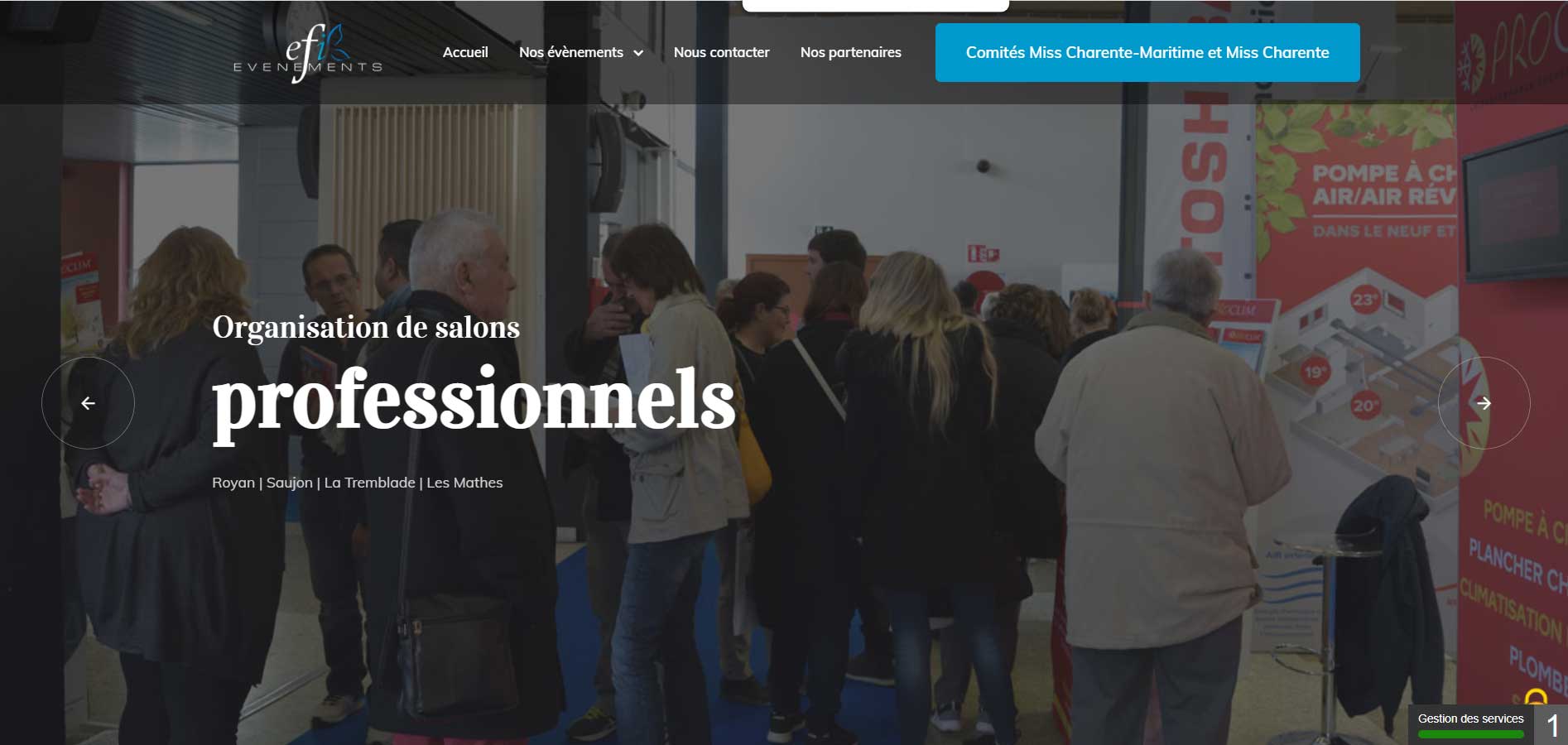 Bernezac communication création site internet vitrine classique responsive adapté aux mobiles et tablettes charente maritime nouvelle aquitaine