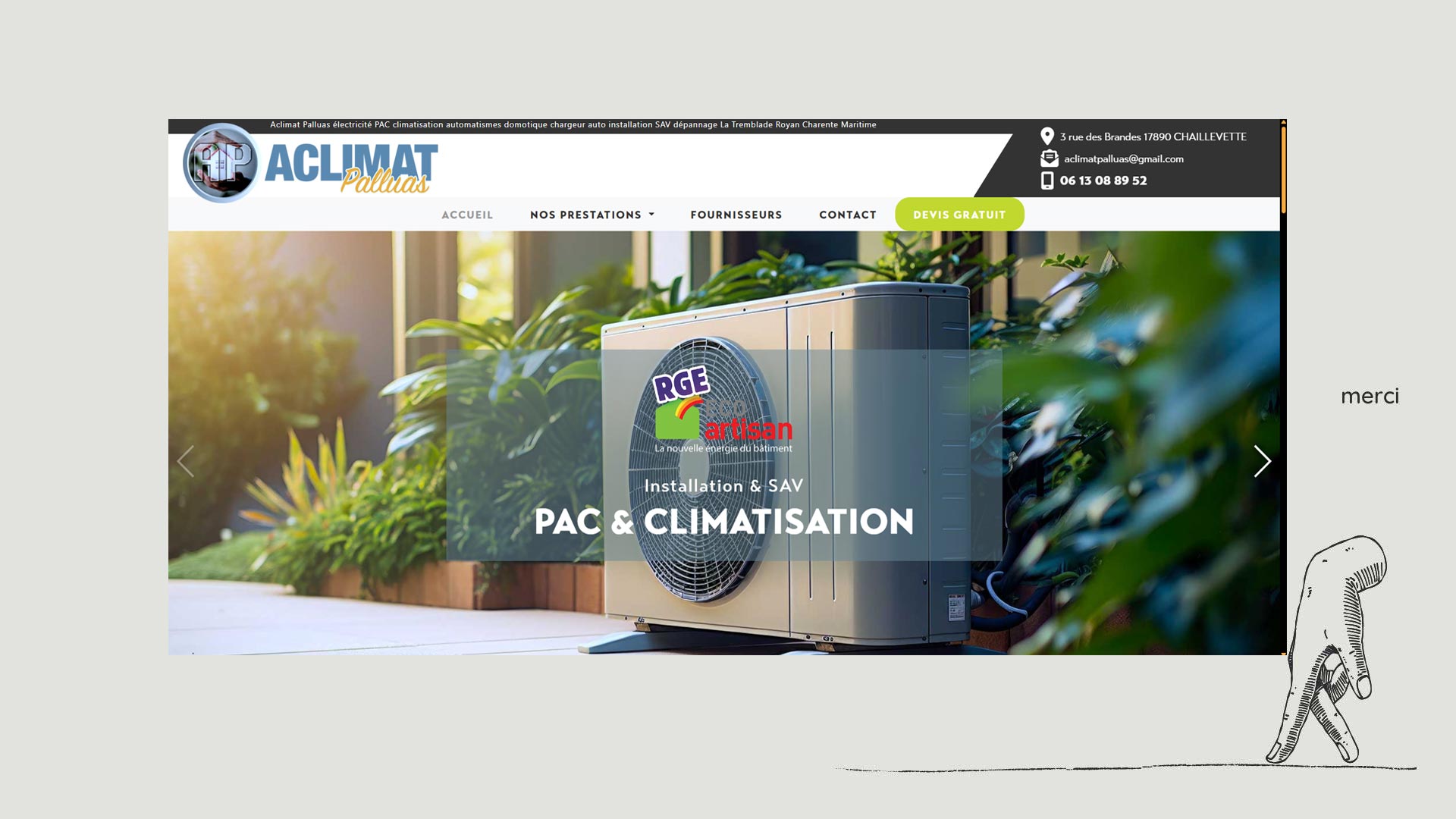 Bernezac communication création site internet administrables et e-commerce responsive adapté aux mobiles et tablettes charente maritime nouvelle aquitaine